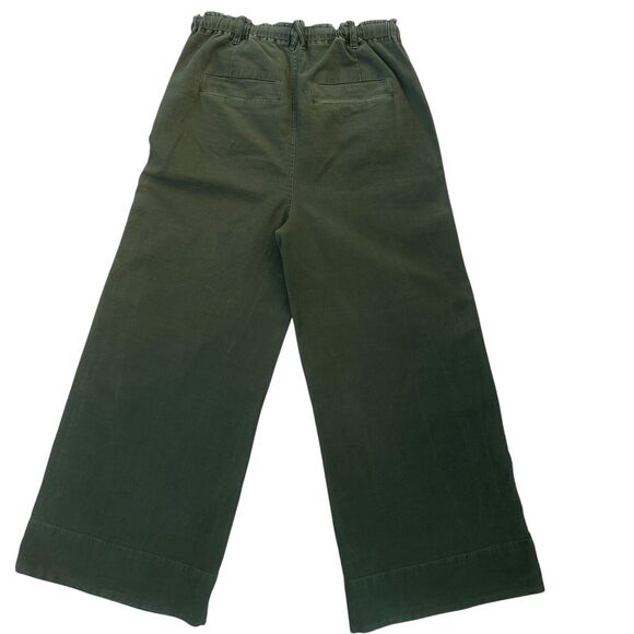 Pilcro Anthropologie The Pilot Wide Leg Pants Green Pockets Women’s Size Small - Picture 7 of 12